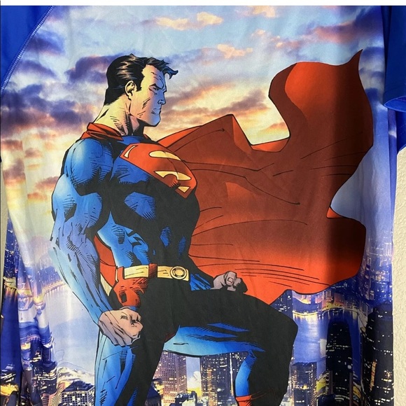 Superman Drifit Shirt Full Print Mens Size XL - Picture 2 of 5
